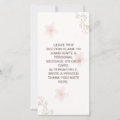 Vielen Dank für Ihr Kartendesign Dankeskarte (Rückseite)