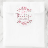 Vielen Dank für Ihr kleines Unternehmen Runder Aufkleber (Tasche)