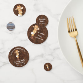 Vielen Dank für Ihr Kommen Cowboy Western Baby Sho Konfetti