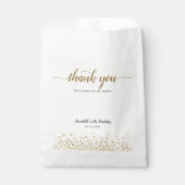 Vielen Dank für Ihr Kommen Gold Confetti 21. Gebur Geschenktütchen (Vorderseite)