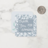 Vielen Dank für Ihr Kommen Mitteilungskarte (Vorderseite/Rückseite Beispiel)