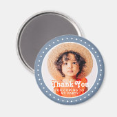 Vielen Dank für Ihr Kommen Moderne Dots Custom Fot Magnet (Vorderseite/Rückseite)