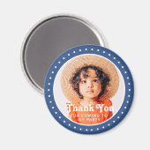 Vielen Dank für Ihr Kommen Moderne Dots Custom Fot Magnet (Vorderseite/Rückseite)