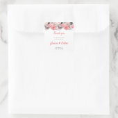 Vielen Dank für Ihr Kommen. Quadratischer Aufkleber (Tasche)