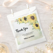 Vielen Dank für Ihr Kommen Sunflowers Gastgeschenk Geschenktütchen (Ausgeschnitten)
