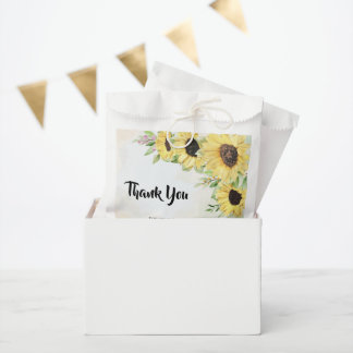 Vielen Dank für Ihr Kommen Sunflowers Gastgeschenk Geschenktütchen