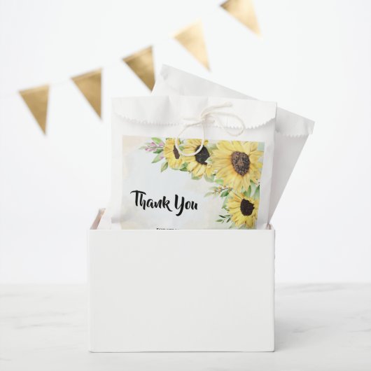 Vielen Dank für Ihr Kommen Sunflowers Gastgeschenk Geschenktütchen (Party)