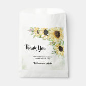 Vielen Dank für Ihr Kommen Sunflowers Gastgeschenk Geschenktütchen (Vorderseite)