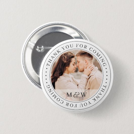 Vielen Dank für Ihr Kommen und Ihre Hochzeit mit k Button (Vorne & Hinten)