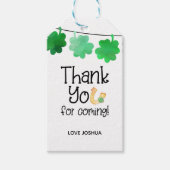 Vielen Dank für Ihr Kommen zum Glück irischen Klee Geschenkanhänger (Vorderseite)