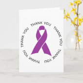 Vielen Dank für Ihr Lila Bewusstsein Karte (Gelbe Blume)