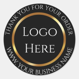 Vielen Dank für Ihr Logo hier Runder Aufkleber