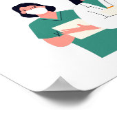 Vielen Dank für Ihr medizinisches Schildungsplakat Poster (Ecke)