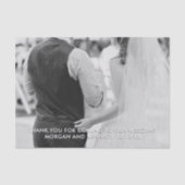 Vielen Dank für Ihr Message Wedding Foto Tissue Pa Seidenpapier (Vorderseite)