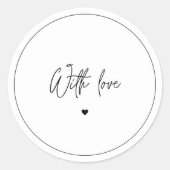 Vielen Dank für Ihr Minimalistisches, modernes Sti Runder Aufkleber (Vorderseite)