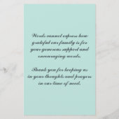 Vielen Dank für Ihr Mitgefühl (Rückseite)