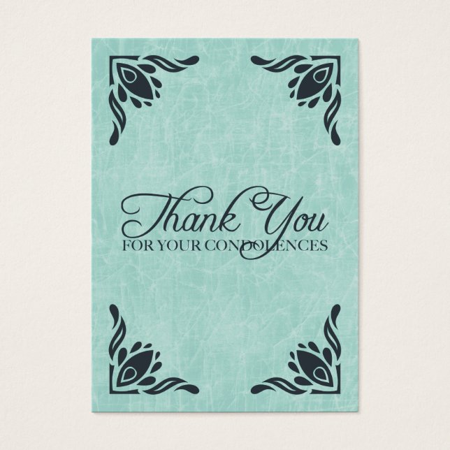 Vielen Dank für Ihr Mitgefühl (Vorderseite)