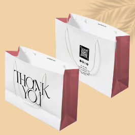 Vielen Dank für Ihr modernes Business | QR-Code Ro Große Geschenktüte