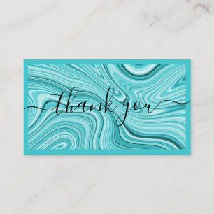 Vielen Dank für Ihr modernes Drehbuch aquamarin t Visitenkarte