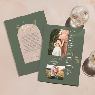 Vielen Dank für Ihr modernes geometrisches Arch zw Feiertagskarte