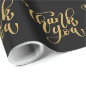 Vielen Dank für Ihr modernes goldtypografisches Mu Geschenkpapier (Rolleneckpunkt)