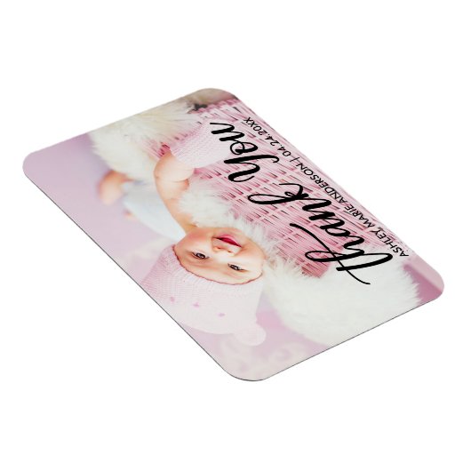 Vielen Dank für Ihr modernes neues Baby Magnet (Rechte Seite)