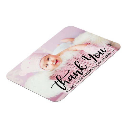 Vielen Dank für Ihr modernes neues Baby Magnet (Linke Seite)