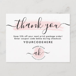 Vielen Dank für Ihr Niedliches Minimalistisches Fo Postkarte