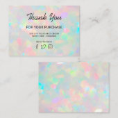 Vielen Dank für Ihr opal-Foto Visitenkarte (Vorne/Hinten)