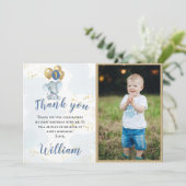 Vielen Dank für Ihr Personalisiertes Foto 1. Gebur Dankeskarte (Stehend Vorderseite)