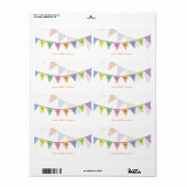 Vielen Dank für Ihr Rainbow Banner Aufkleber Etike (Vorne)