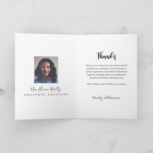 Vielen Dank für Ihr Referat Kawaii Coffee Cup Dankeskarte (Innenseite)