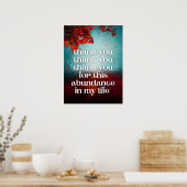 Vielen Dank für Ihr reichhaltiges Geldgesetz für a Poster (Küche)