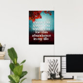 Vielen Dank für Ihr reichhaltiges Geldgesetz für a Poster (Heimbüro)