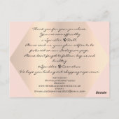 Vielen Dank für Ihr Rose Gold Logo Postkarte (Rückseite)