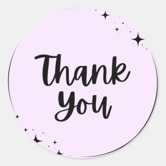 Vielen Dank für Ihr Rundschreiben Runder Aufkleber (Vorderseite)