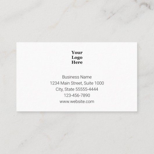 Vielen Dank für Ihr Schwarz-weißes Firmenlogo Näch Rabattkarte (Rückseite)