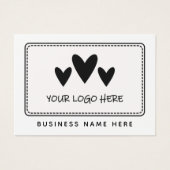 Vielen Dank für Ihr Schwarz-weißes Logo (Vorderseite)