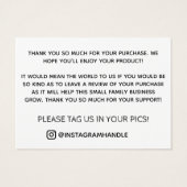 Vielen Dank für Ihr Schwarz-weißes Logo (Rückseite)