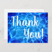 Vielen Dank für Ihr Schwimmbad Foto Postkarte (Vorne/Hinten)