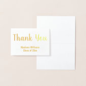Vielen Dank für Ihr Script Graduate Name Gold Foil Folienkarte (Anzeige)