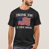 Vielen Dank für Ihr Service American Flag Shirt (Vorderseite)