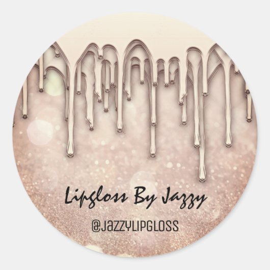 Vielen Dank für Ihr Small Business Packaging Rose  Runder Aufkleber (Vorderseite)