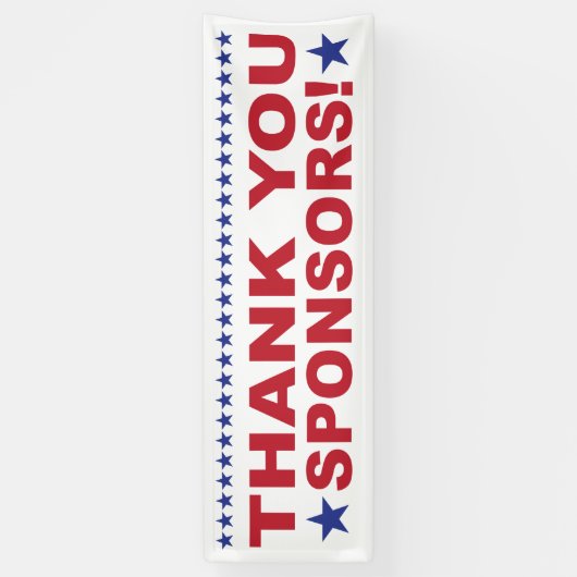 Vielen Dank für Ihr Sponsors Event-Banner Banner (Vertikal)
