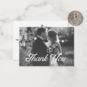 Vielen Dank für Ihr stilvolles Skript Black&White Mitteilungskarte (Vorderseite/Rückseite Beispiel)