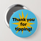 Vielen Dank für Ihr Tippen! Sternexplosion Button (Vorne & Hinten)