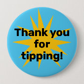 Vielen Dank für Ihr Tippen! Sternexplosion Button (Vorderseite)