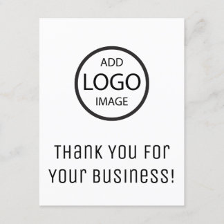 Vielen Dank für Ihr Unternehmen | Firmenaufkleber Begleitkarte