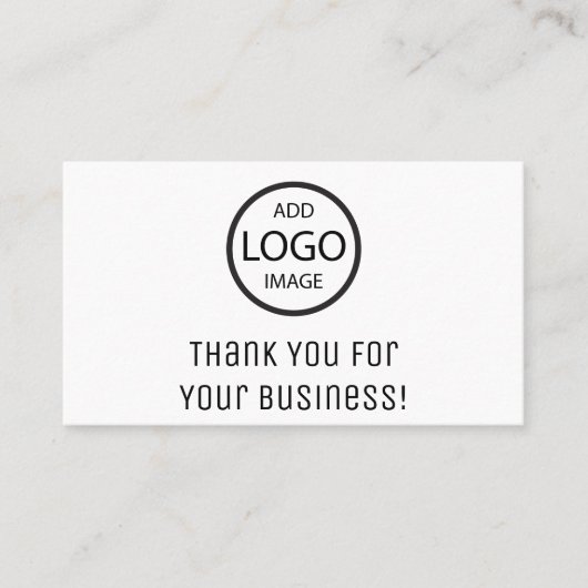 Vielen Dank für Ihr Unternehmen Visitenkarte (Vorderseite)