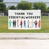 Vielen Dank für Ihr unverzichtbares Arbeiterbanner Banner (Insitu)